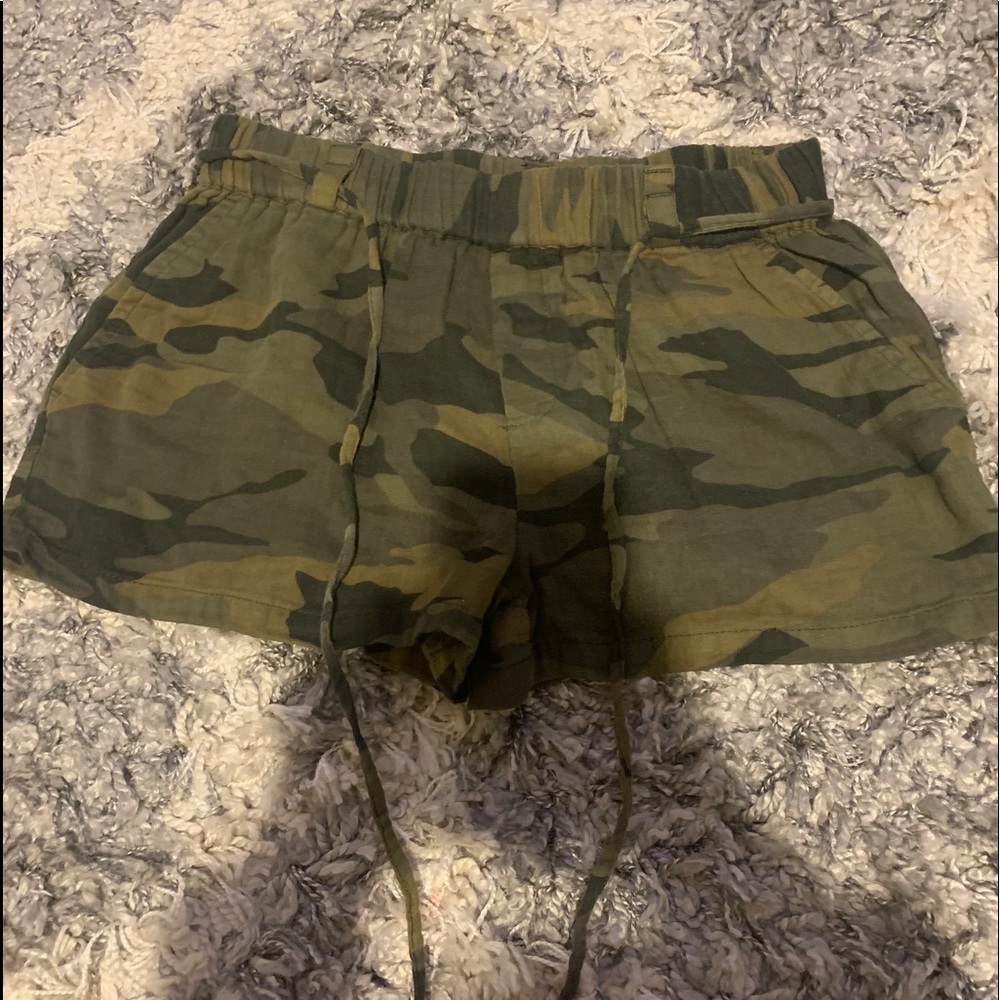 Fox Hawk Green Camo Shorts with String Tie